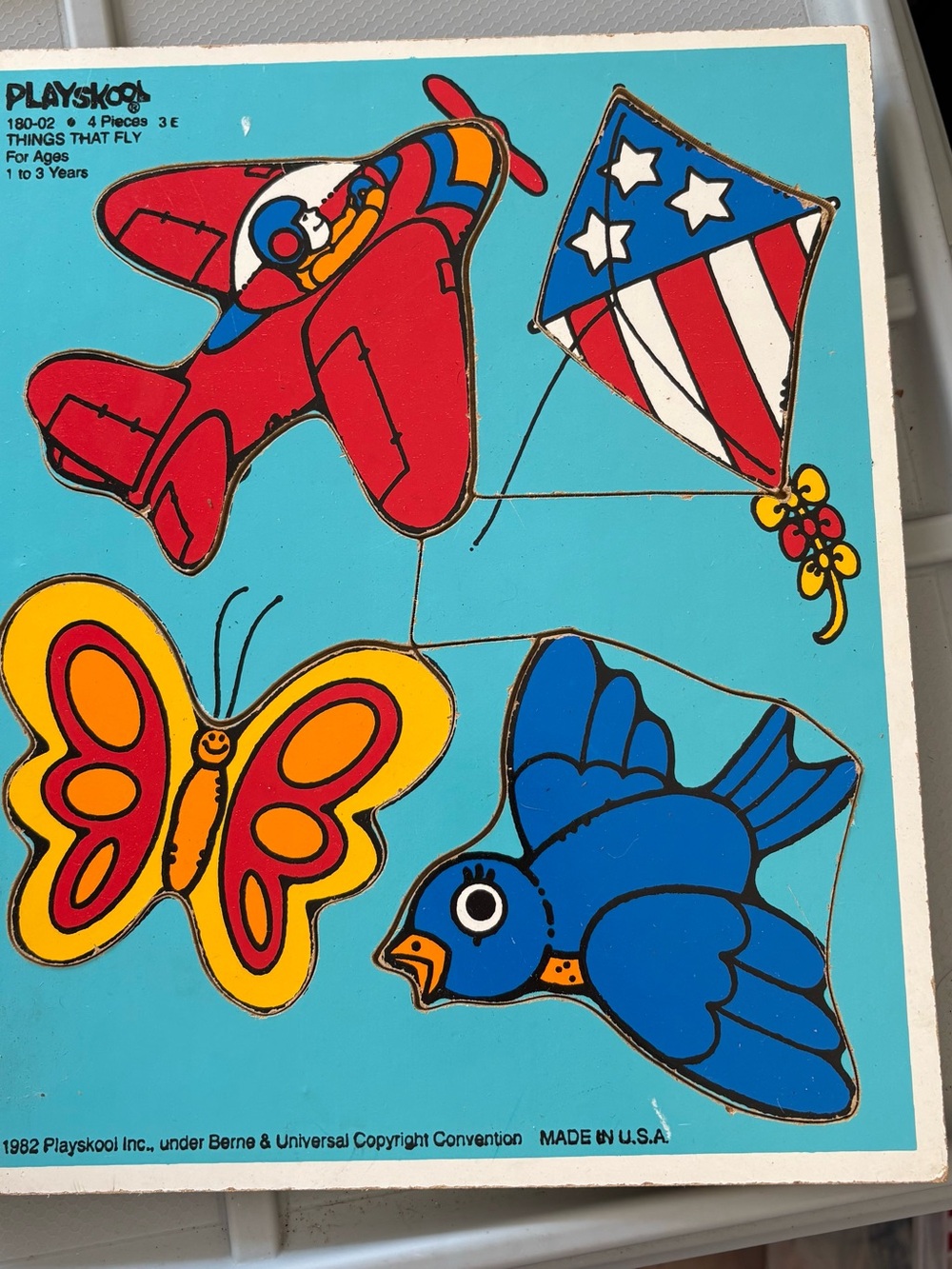 Playskool Kids Flying Shapes Puzzle - Red, Blue, Yellow